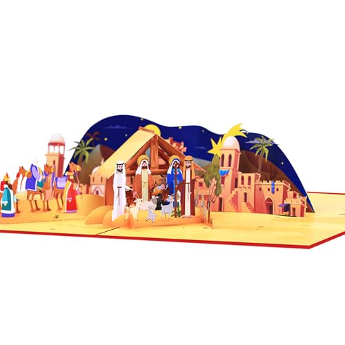 MHADBKH Weihnachtshäuser Szene 3D Grußkartenfestival Geschenke Postkarte Handgefertigte Festiven Dekoration Für Feiertage Feier MHADBKH Weihnachtshäuser Szene 3D Grußkartenfestival Geschenke Postkarte Handgefertigte Festiven Dekoration Für Feiertage Feier von MHADBKH