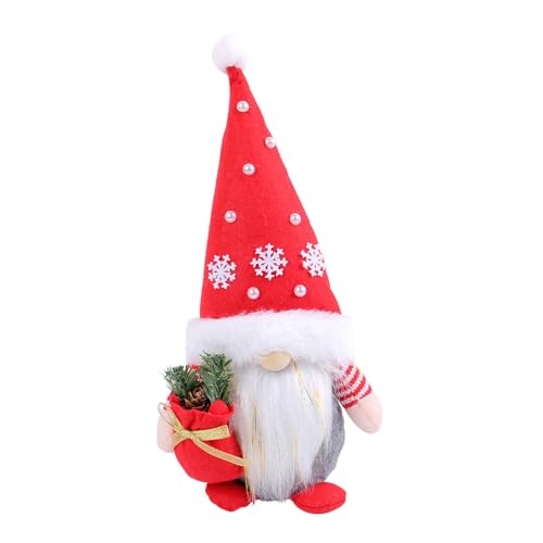 MHADBKH Weihnachtswichtel Plüschpuppen Dekoration Zwerge Puppen mit Geschenktüte Grün Urlaub Thema Häuser Dekoration von MHADBKH