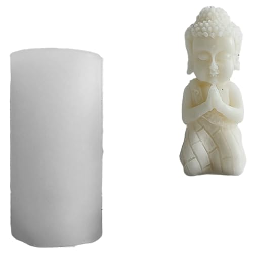 Meditations-Buddhas Silikon-Kerzenform, 3D-Skulptur, Harz, Gips, Seife, Werkzeug, Epoxidharz, Ornamente, Heimhandwerk von MHADBKH