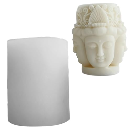 Meditations-Buddhas Silikon-Kerzenform, 3D-Skulptur, Harz, Gips, Seife, Werkzeug, Epoxidharz, Ornamente, Heimhandwerk von MHADBKH