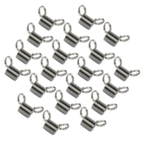 Perlen-Stopper-Set, glatte Perlenhelfer, Schmuckherstellung, Federendverschlüsse für Bastler, 20 Stück von MHADBKH