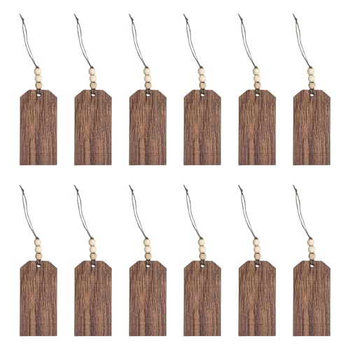 Personalisierbare Namensschilder aus Holz, Weihnachtsstrumpf, zum Aufhängen, Namensschild mit Holzperlen, für Geschenkdekorationen, 12 Stück Personalisierbare Namensschilder aus Holz, Weihnachtsstrumpf, zum Aufhängen, Namensschild mit Holzperlen, für Geschenkdekorationen, 12 Stück von MHADBKH