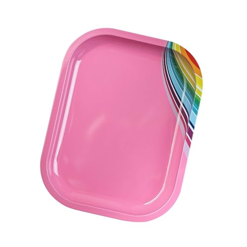 Professionelle Nagelkunst-Schautafel, rechteckige Form, Edelstahl-Tablett zum Mischen und Maniküre-Zubehör, Mischpalette für Nägel von MHADBKH