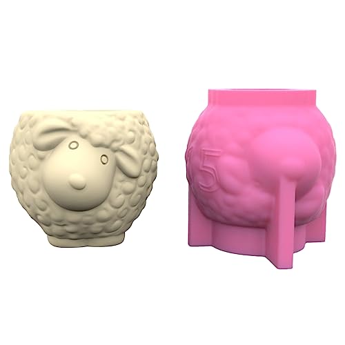 Silikonform, 3D-Blumentopf, handgefertigt, Gips, Kristall, Epoxidharz, Form für Heimdekoration von MHADBKH