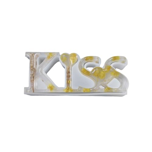 Silikonform mit 3D-Kuss-Buchstaben, Epoxidharz, für Bastelarbeiten, Geburtstag, Party, Hochzeit, Valentinstag, Heimdekoration Silikonform mit 3D-Kuss-Buchstaben, Epoxidharz, für Bastelarbeiten, Geburtstag, Party, Hochzeit, Valentinstag, Heimdekoration von MHADBKH