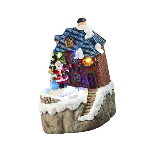 Spieluhr mit drehbarem Weihnachtsmann-Motiv, Heimdekoration, für Kinder, Männer, Frauen, Weihnachtsgeschenk von MHADBKH