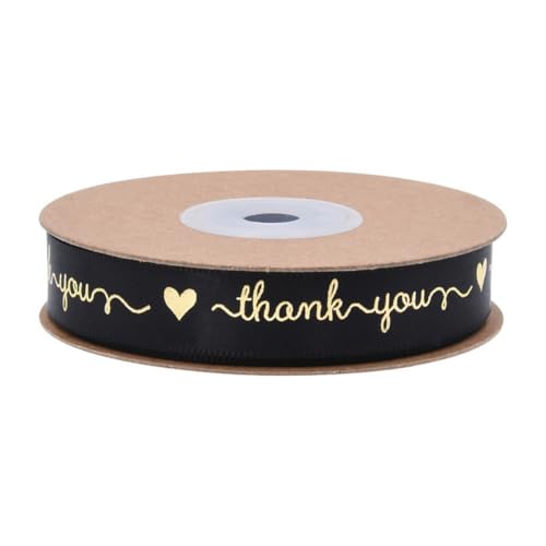 MHDAMAI Dankesbänder Schwarz Geschenkband 15mm x 10 Yards Bedrucktes Band mit Aufschrift Thank Youfür Hochzeit Deko Party Weihnachten Taufe Geburtstag Geschenkverpackung MHDAMAI Dankesbänder Schwarz Geschenkband 15mm x 10 Yards Bedrucktes Band mit Aufschrift Thank Youfür Hochzeit Deko Party Weihnachten Taufe Geburtstag Geschenkverpackung von MHDAMAI