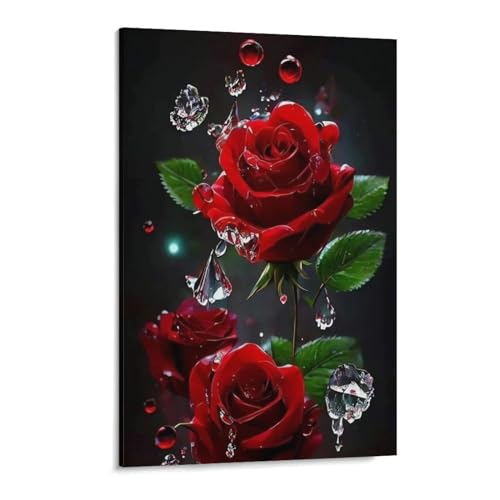 DIY 5D Diamond Painting Kits，Gefrorene Rose，Stickerei Mosaik Heimdekoration handgefertigte Geschenke（40x50cm）-360 von MHYBY