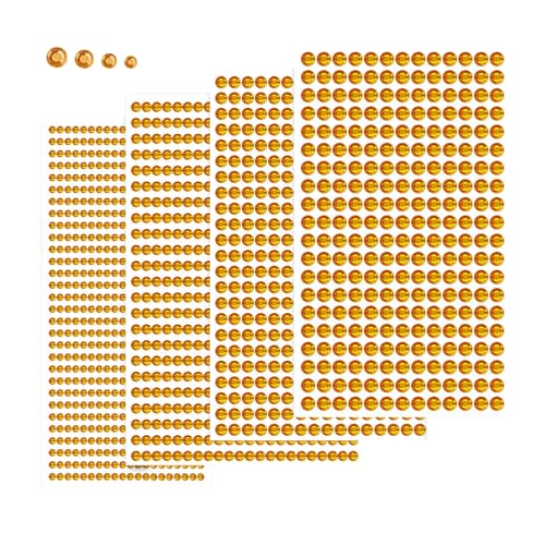 Glitzersteine Selbstklebend, 2100 Stück Strasssteine Gold mit Pinzette 3/4/5/6mm Schmucksteine zum Basteln Steinchen Dekosteine Bastelsteine Glitzer für Kinder Handwerke Fotorahmen Grußkarten von MHYMX