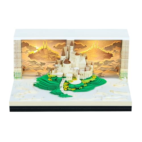 Abreißbarer Schreibtischkalender mit Licht, Papierschnitzerei, Notizblock, Weihnachts- und Einweihungsgeschenk, Schreibtischdekoration Abreißbarer Schreibtischkalender mit Licht, Papierschnitzerei, Notizblock, Weihnachts- und Einweihungsgeschenk, Schreibtischdekoration von MIADOSHINSE