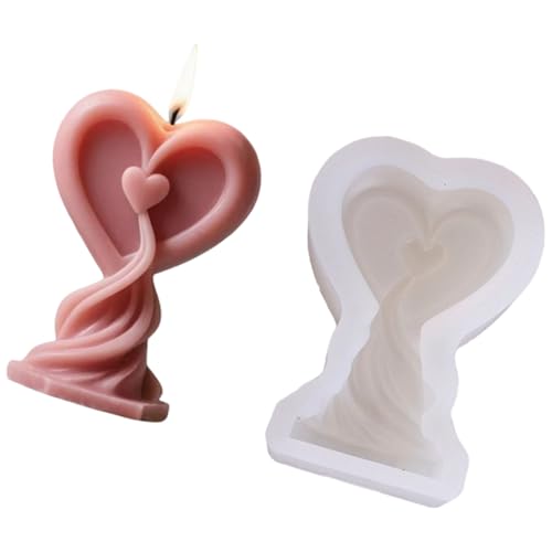 Herzförmige Silikonform, Dekoration, niedliches Gipsguss, Epoxidharz, herzförmiges Gießen, Silikonherstellung für Kerzen, Wachs, Gips, Dekoration Herzförmige Silikonform, Dekoration, niedliches Gipsguss, Epoxidharz, herzförmiges Gießen, Silikonherstellung für Kerzen, Wachs, Gips, Dekoration von MIADOSHINSE