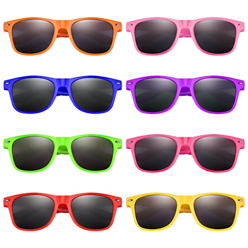 MIAHART 24-teilige Kinder-Party-Sonnenbrille, Neonfarben, Brille für Sommer, Strand, Poolparty, Karneval, Preise, Geburtstagsfeier von MIAHART