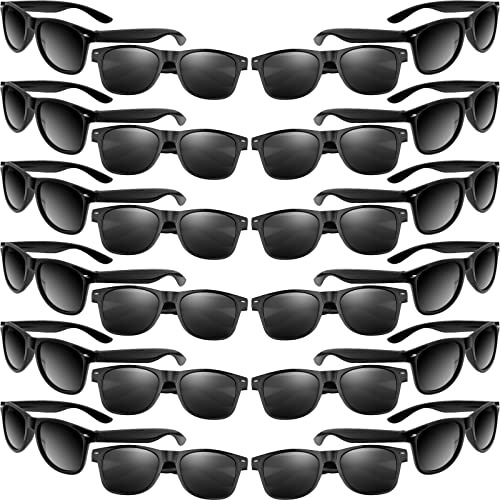 MIAHART 24er-Pack Kinder-Sonnenbrillen, Partybrillen, Geschenktütenfüller für Jungen und Mädchen, Geburtstagsparty, Sommerparty-Zubehör (Black) von MIAHART