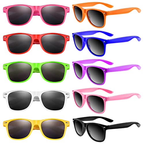 MIAHART 40er-Pack Neon-Sonnenbrillen für Kinder, Brillen, Gastgeschenke für Sommer, Strand, Poolparty, Karneval, Preise, Geburtstagsparty-Zubehör von MIAHART