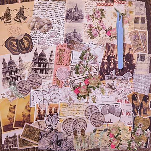 101 Stk Vintage Scrapbooking Sticker Set Washi Aufkleber für Journaling Zubehör Junk Journal Art Craft Ästhetische Cottagecore Collage Bilderrahmen 101 Stk Vintage Scrapbooking Sticker Set Washi Aufkleber für Journaling Zubehör Junk Journal Art Craft Ästhetische Cottagecore Collage Bilderrahmen von MIANRUII