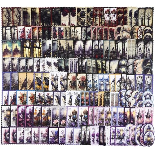 200PCS Vintage Gothic Stempel Scrapbook Aufkleber für Vintage Tagebuch Seiten, Junk Journal Supplies, DIY Crafts, Waterproof Diary Supplies 200PCS Vintage Gothic Stempel Scrapbook Aufkleber für Vintage Tagebuch Seiten, Junk Journal Supplies, DIY Crafts, Waterproof Diary Supplies von MIANRUII