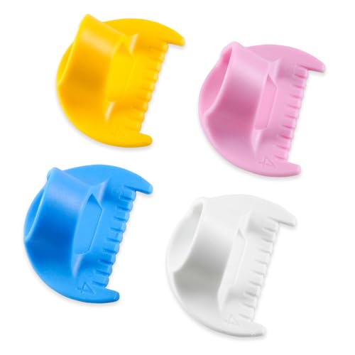 4 x Seitennaht-Schließfach und Näheinheit, 4 mm Stärke, Mini-Nähfinger für gleichmäßige Nähte, Anfängerhilfe von MIANRUII