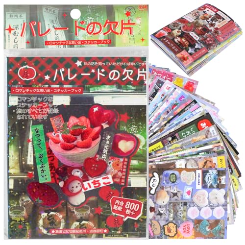 Japanisches Manga-Stil-Aufkleber-Buch, 45 Blätter romantischer Erinnerungsserie Comic-Bücher-Stil-Material-Dekoration-Aufkleber - 800+ Designs für DIY Scrapbooking Japanisches Manga-Stil-Aufkleber-Buch, 45 Blätter romantischer Erinnerungsserie Comic-Bücher-Stil-Material-Dekoration-Aufkleber - 800+ Designs für DIY Scrapbooking von MIANRUII