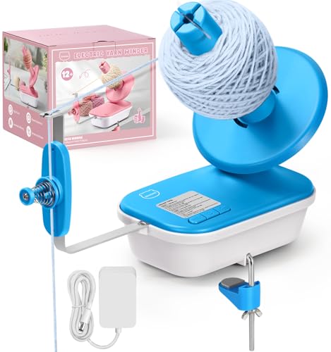MIAOKE Garnwickler zum Stricken, Wollwickler, einfach einzurichten und zu verwenden, stabil, Garnwickler mit Metallgriff, praktischer Knäuelwickler für Garn auf dem Tisch, Wolle-Blau MIAOKE Garnwickler zum Stricken, Wollwickler, einfach einzurichten und zu verwenden, stabil, Garnwickler mit Metallgriff, praktischer Knäuelwickler für Garn auf dem Tisch, Wolle-Blau von MIAOKE