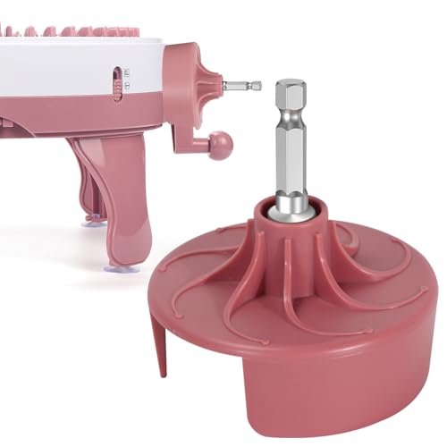 MIAOKE Strickmaschinen-Adapter, schnell stricken, austauschbarer Häkelmaschinen-Adapter mit Sechskant-Bit-Schraubendreher, kompatibel mit 22/40/48 Strickmaschinen, Anfänger-DIY-Hüten, Socken von MIAOKE
