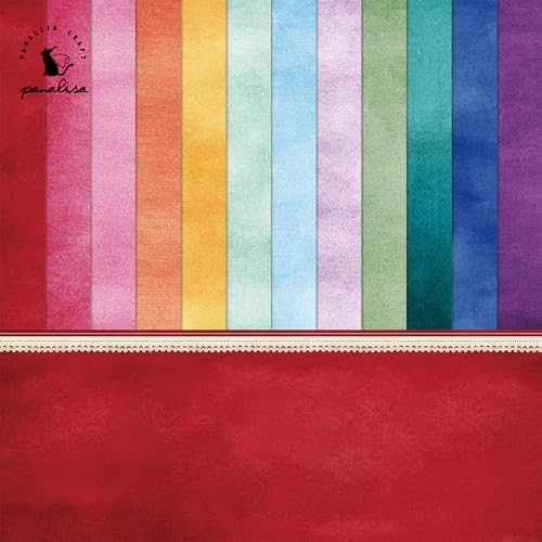 Scrapbook Paper 15x15 cm Designer Paper, 48 Blätter/12 Designs Doppelseitiges Scrapbooking Paper, Farbiges Bastelpapier Decoupage Papier Cardstockpapier Fotoalbum Hintergrund DIY Karte Making Supplie von MIATTCLD