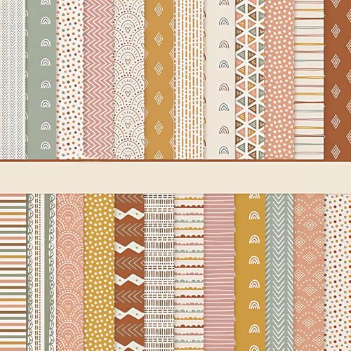Scrapbook Papier mit Boho Muster, 24 Blatt Dekorpapier Decoupage Papier Block Stamperia doppelseitiges Bastelpapier für DIY Kartenherstellung, Alben, Bullet Journals, 30.5x30.5 cm Scrapbook Papier mit Boho Muster, 24 Blatt Dekorpapier Decoupage Papier Block Stamperia doppelseitiges Bastelpapier für DIY Kartenherstellung, Alben, Bullet Journals, 30.5x30.5 cm von MIATTCLD