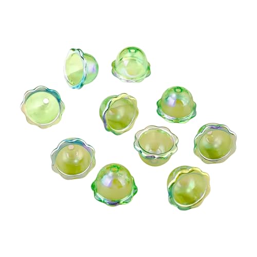 MICFENY 10 Stück Stilvolle Windglocken Anhänger Charm Acryl Blume Perlenkappen Charm für Ohrringe Halskette Anhänger Basteln MICFENY 10 Stück Stilvolle Windglocken Anhänger Charm Acryl Blume Perlenkappen Charm für Ohrringe Halskette Anhänger Basteln von MICFENY