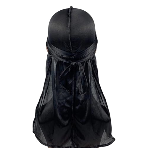 MICFENY Durag-Hut für Herren, langer Schwanz, bequem, schnell trocknend, Piratenhut für Zöpfe, Dreadlocks, Managementkleidung MICFENY Durag-Hut für Herren, langer Schwanz, bequem, schnell trocknend, Piratenhut für Zöpfe, Dreadlocks, Managementkleidung von MICFENY