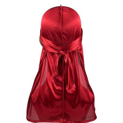 MICFENY Durag-Hut für Herren, langer Schwanz, bequem, schnell trocknend, Piratenhut für Zöpfe, Dreadlocks, Managementkleidung MICFENY Durag-Hut für Herren, langer Schwanz, bequem, schnell trocknend, Piratenhut für Zöpfe, Dreadlocks, Managementkleidung von MICFENY