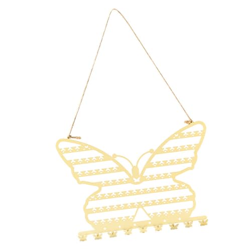 MICFENY Eleganter Schmuckhalter zur Wandmontage, mit Löchern und Haken für Halsketten, Ohrringe, Display-Lösung MICFENY Eleganter Schmuckhalter zur Wandmontage, mit Löchern und Haken für Halsketten, Ohrringe, Display-Lösung von MICFENY