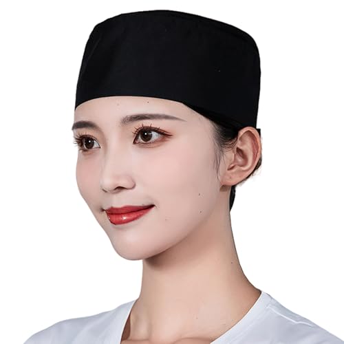 MICFENY Klassische verstellbare Arbeitskappen, Kochmütze für Hotelpersonal und Restaurant-Service, atmungsaktive flache Hüte für Sushi-Kellner MICFENY Klassische verstellbare Arbeitskappen, Kochmütze für Hotelpersonal und Restaurant-Service, atmungsaktive flache Hüte für Sushi-Kellner von MICFENY