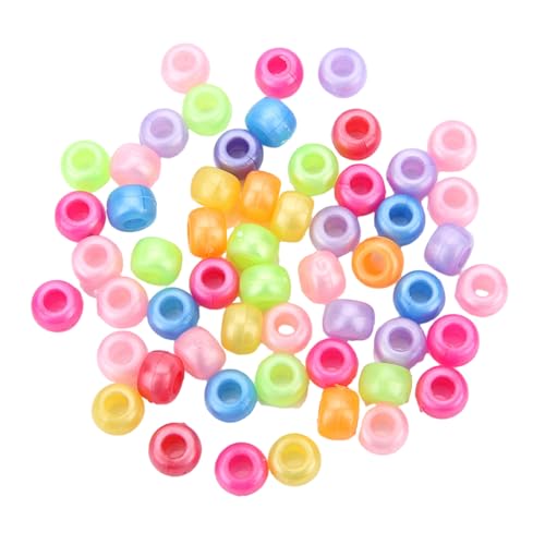 MICFENY Runde bunte Acryl-Haarperlen, leuchten im Dunkeln, für Kinder, Mädchen, Zöpfe und Frauen, modisches Haar-Accessoire, 200 Stück MICFENY Runde bunte Acryl-Haarperlen, leuchten im Dunkeln, für Kinder, Mädchen, Zöpfe und Frauen, modisches Haar-Accessoire, 200 Stück von MICFENY