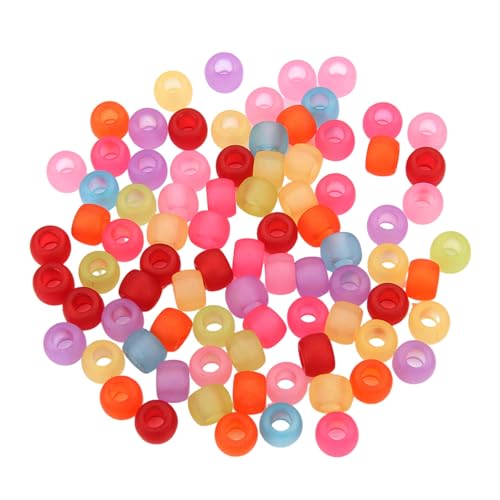 MICFENY Runde bunte Acryl-Haarperlen, leuchten im Dunkeln, für Kinder, Mädchen, Zöpfe und Frauen, modisches Haar-Accessoire, 200 Stück MICFENY Runde bunte Acryl-Haarperlen, leuchten im Dunkeln, für Kinder, Mädchen, Zöpfe und Frauen, modisches Haar-Accessoire, 200 Stück von MICFENY