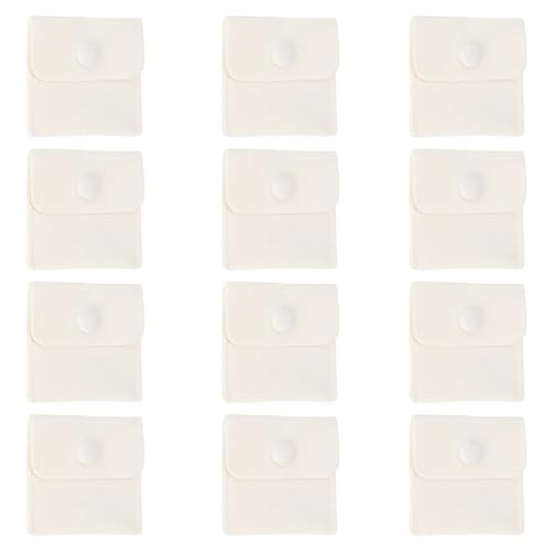 MICFENY Set mit 12 praktischen kleinen Schmuckbeuteln, stabile Flanellbeutel, ideal für Schmuckaufbewahrung, Reisen und Verpacken MICFENY Set mit 12 praktischen kleinen Schmuckbeuteln, stabile Flanellbeutel, ideal für Schmuckaufbewahrung, Reisen und Verpacken von MICFENY