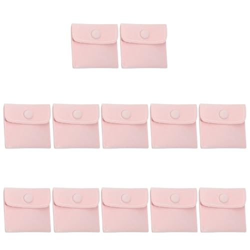 MICFENY Set mit 12 praktischen kleinen Schmuckbeuteln, stabile Flanellbeutel, ideal für Schmuckaufbewahrung, Reisen und Verpacken MICFENY Set mit 12 praktischen kleinen Schmuckbeuteln, stabile Flanellbeutel, ideal für Schmuckaufbewahrung, Reisen und Verpacken von MICFENY