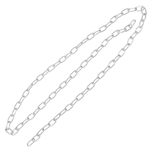 MICFENY Stabiles Kettenglied aus verzinktem Stahl, 100 cm, zum Aufhängen, für Vogelfutterspender, Überkopflichter und Gartenprojekte MICFENY Stabiles Kettenglied aus verzinktem Stahl, 100 cm, zum Aufhängen, für Vogelfutterspender, Überkopflichter und Gartenprojekte von MICFENY