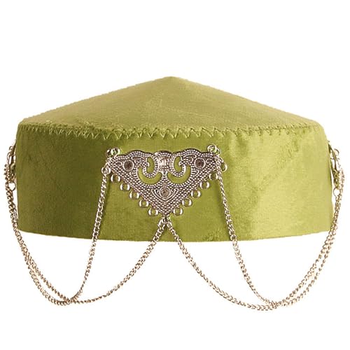 MICFENY Traditioneller kasachischer Hut mit eleganten Fransen für kulturelle Veranstaltungen und den Alltag, atmungsaktives Polyester, ethnische Kopfbedeckung MICFENY Traditioneller kasachischer Hut mit eleganten Fransen für kulturelle Veranstaltungen und den Alltag, atmungsaktives Polyester, ethnische Kopfbedeckung von MICFENY