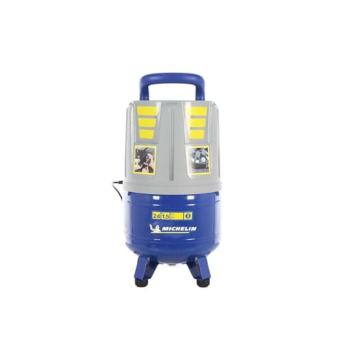 MICHELIN Tragbarer Luftkompressor MVX24-24 Liter Tank - Ölfrei - 1,5kW Motor - Maximaler Druck 8 bar - Ansaugleistung 160 l/min - 9,6 m³/h MICHELIN Tragbarer Luftkompressor MVX24-24 Liter Tank - Ölfrei - 1,5kW Motor - Maximaler Druck 8 bar - Ansaugleistung 160 l/min - 9,6 m³/h von MICHELIN