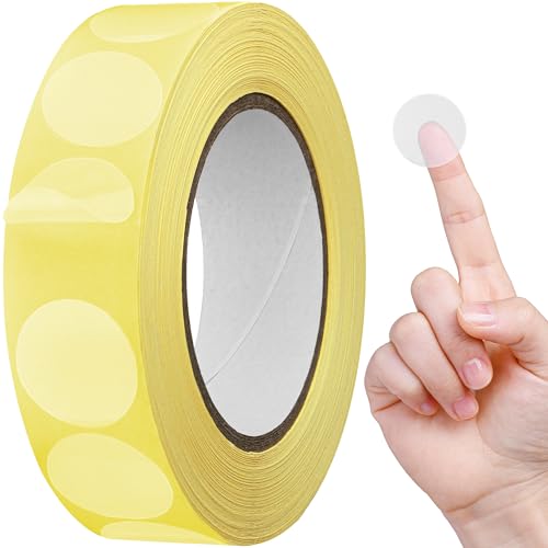 Klare Aufkleber - 1000 Stück, 1,2 Zoll / 3 cm Durchmesser, transparent - selbstklebende Kreisetiketten – runde Versiegelungspunkte für Versandumschläge, Verpackungen - von Mifflin Klare Aufkleber - 1000 Stück, 1,2 Zoll / 3 cm Durchmesser, transparent - selbstklebende Kreisetiketten – runde Versiegelungspunkte für Versandumschläge, Verpackungen - von Mifflin von MIFFLIN