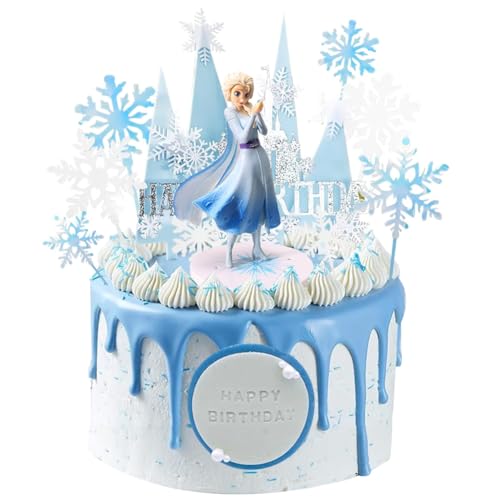 Anime Tortenfigur Eiskönigin Tortendeko Kuchen Deko Prinzessinnen Tortendeko Schneeflocke Happy Birthday Kuchen Topper Muffin Deko Torte für Geburtstag,Hochzeit, Weihnachten-b Anime Tortenfigur Eiskönigin Tortendeko Kuchen Deko Prinzessinnen Tortendeko Schneeflocke Happy Birthday Kuchen Topper Muffin Deko Torte für Geburtstag,Hochzeit, Weihnachten-b von MIFKLMV
