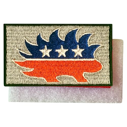 Libertarian Flag Patch, National Embroidered Flags Patches Premium Embroidered - National Emblem Flag Patch (Hook and Loop, 12.7 cmx7.6 cm) von MIG Atlanta