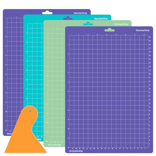 Schneidematte für Cricut Joy Xtra,4 Stück 8.5 x 12 Zoll Ersetzbar Schneidematte,Handgefertigte Diy-Schneidematte Rutschfester Zubehör für Cricut (StandardGrip, LightGrip, StrongGrip) von MIHURO