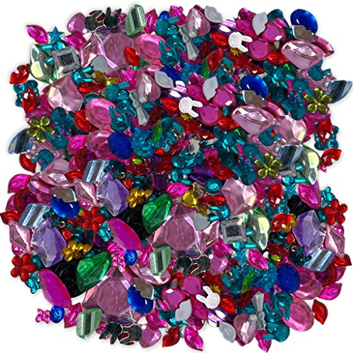 MIJOMA 900 Stück Glitzersteine Schmucksteine zum Basteln oder Aufklebe, Deko Verschiedene Formen 5-20mm MIJOMA 900 Stück Glitzersteine Schmucksteine zum Basteln oder Aufklebe, Deko Verschiedene Formen 5-20mm von MIJOMA