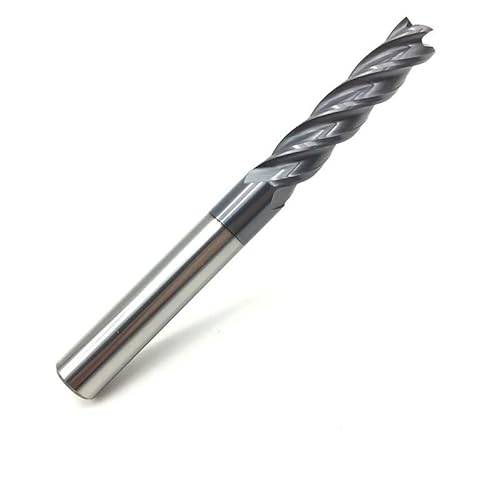1/5/10 Stück HRC50 4 Flöte 10 mm Vollhartmetall-Schaftfräser 75 mm 100 mm langer Schaftfräser Standardlänge Seitenfräsen Schlitzen Profilfräser(1PCS,HRC50-4F-D10x100L) von MIKFESPO