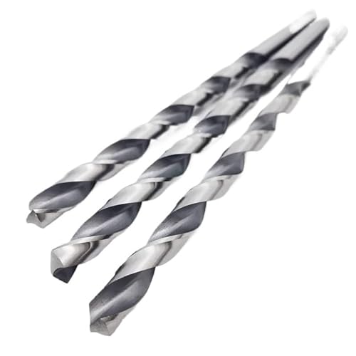 1 Stück 0,5–16 mm HSS M2 gehärteter Verlängerungsbohrer 250 mm extra langer Hochgeschwindigkeitsstahl-Spiralbohrer mit geradem Schaft for Stahl, Metall, Holz(9x250mm 1pc) von MIKFESPO