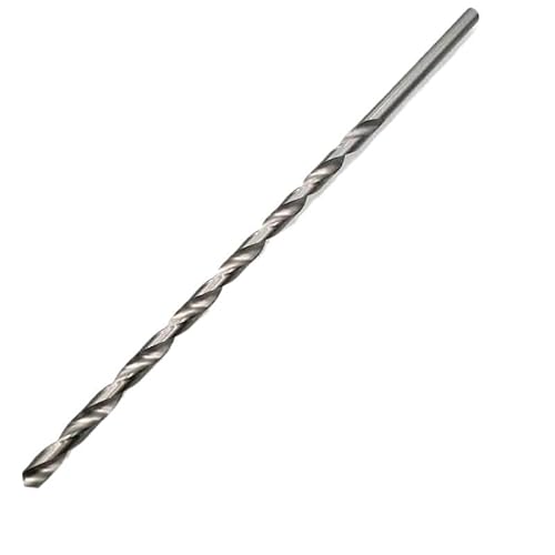 1 Stück 0,5–16 mm HSS M2 gehärteter Verlängerungsbohrer 60–500 mm extra langer Hochgeschwindigkeitsstahl-Spiralbohrer mit geradem Schaft for Stahl, Metall, Holz(10x400mm 1pc) von MIKFESPO