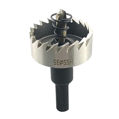 1 Stück 15–75 mm HSS-Lochsäge, Schnellarbeitsstahlbohrer, Bohrkrone for Metalllegierung, Edelstahl, Holzschneidwerkzeug(53mm) von MIKFESPO