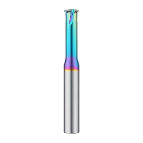 1 Stück 1T Einzelzahn-Wolframstahl-Bearbeitungszentrum Aluminium mit buntem Nano-Beschichtungs-Gewindefräser(1T-M30xP3.5-ZK03S) von MIKFESPO