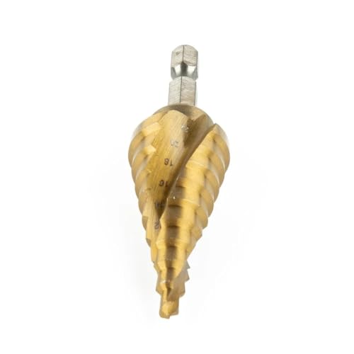 1 Stück 4-22 mm HSS-Spiralriffel-Stufenkegelbohrer Titankarbid-Mini-Lochschneider Machen Sie eine Vielzahl von Ösen, die nicht leicht zu brechen sind 1 Stück 4-22 mm HSS-Spiralriffel-Stufenkegelbohrer Titankarbid-Mini-Lochschneider Machen Sie eine Vielzahl von Ösen, die nicht leicht zu brechen sind von MIKFESPO