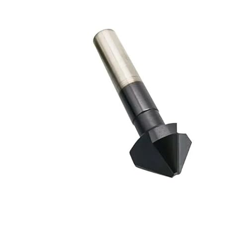 1 Stück 90 Grad 1 Flöte/3 Flöten Fasenschneider M35 Kobalt TiAlN beschichteter Senkerbohrer Metall Entgratungsschneider Fasenwerkzeug(12.4mm-50mm,1 Flute) von MIKFESPO